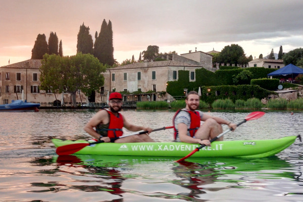 Canoetour with sunset discovering Punta San Vigilio