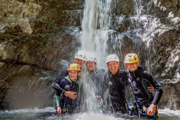 enjoy the canyoning with your family