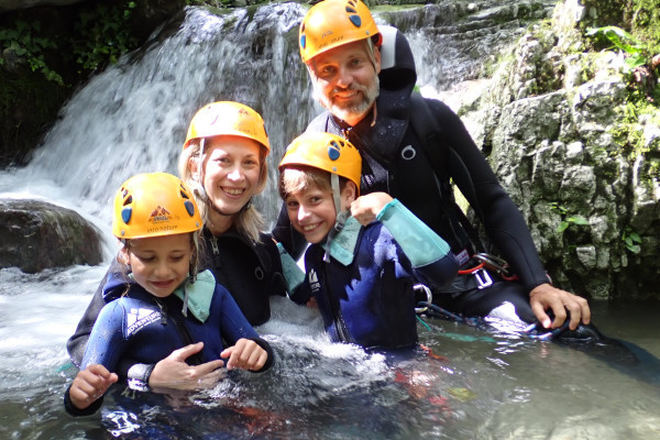 canyoning with your children