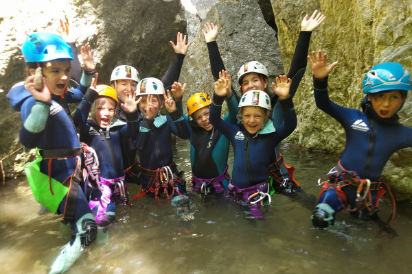 canyoning for children and summer camps