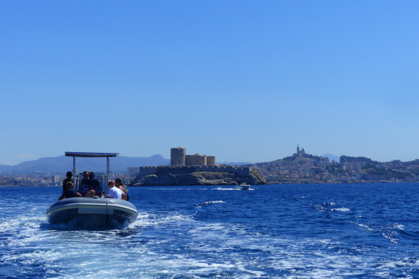boat trip in front of Marseille