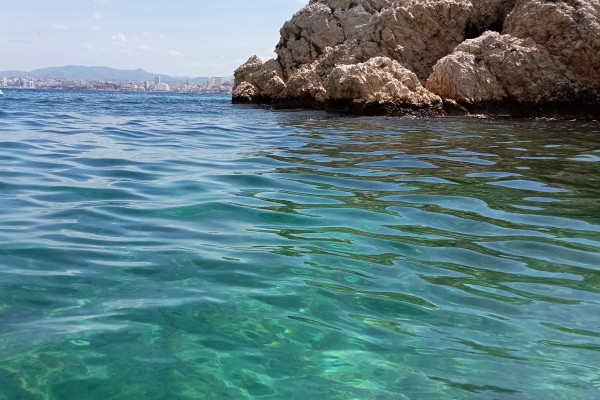 the turquoise waters of the Frioul islands