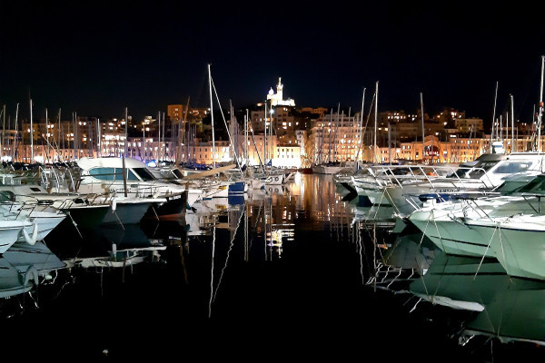 the Vieux Port on the way back from a sea trip