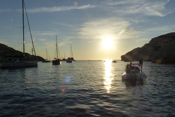 Sunset in the Calanques of Marseille