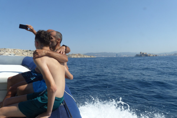 a sea walk in the calanques of Marseille