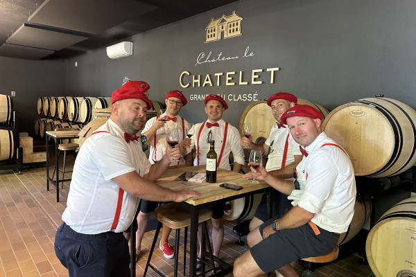 Tasting at Chateau Le Chatelet