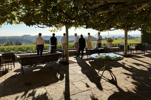 The terrace of Troplong Mondot
