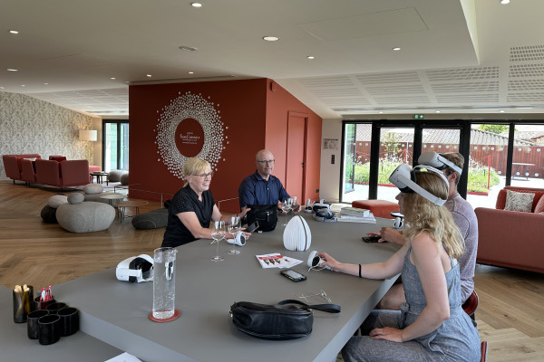 The augmented reality visit at Fleur Cardinale