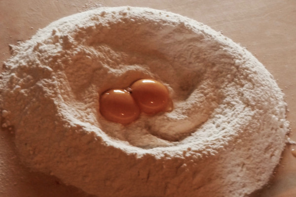 home made pasta making 