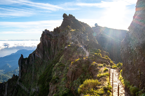Hiking Trail along Madeira Mountains