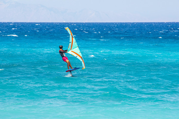 Wingfoiling in the Bay of Pollensa