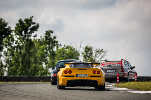 Curve and ideal line training for road legal vehicles