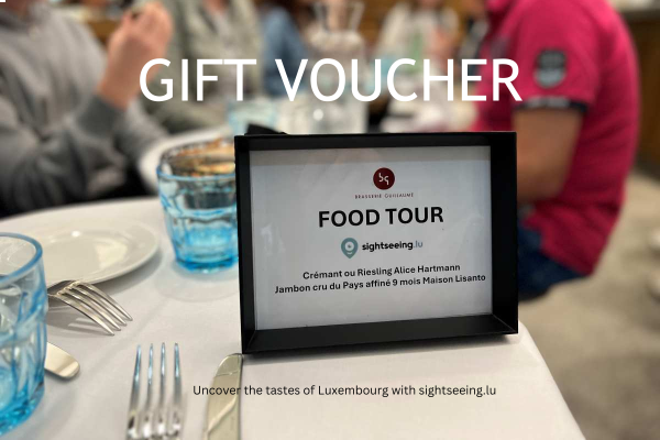 Gift Voucher Food Tour, sightseeing.lu