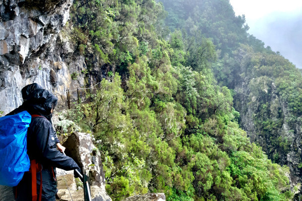 viewpoint along the levada caldeirao verde