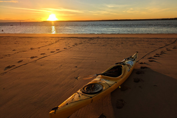 Sea kayaking from Brought Ferry