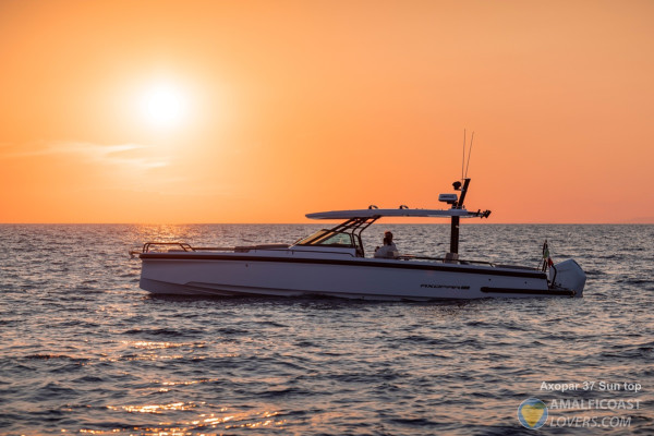 Axopar 37 Sun Top Yacht Rental with Skipper from naples
