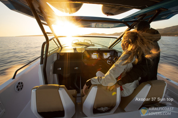 Axopar 37 Sun Top Yacht Rental with Skipper from naples
