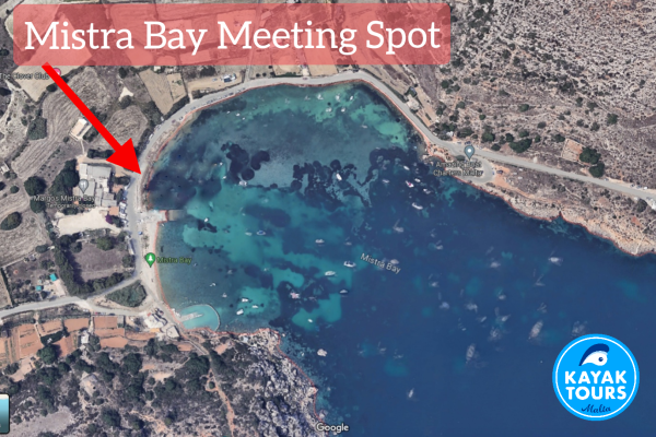 Map for meeting spot at Mistra Bay