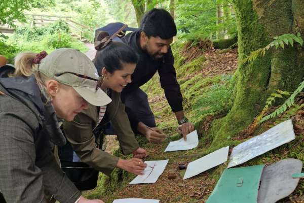 Writing their names in Ogham
