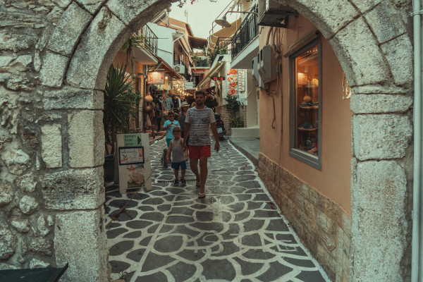 Parga narrow streets 