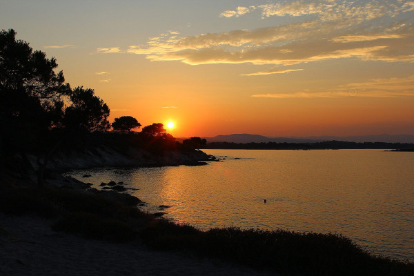 Sunset Diaporos Island and Vourvourou