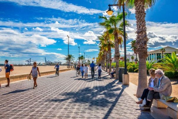 Enjoy a scenic seaside ride along Las Arenas Beach—ideal for cruise visitors with limited time