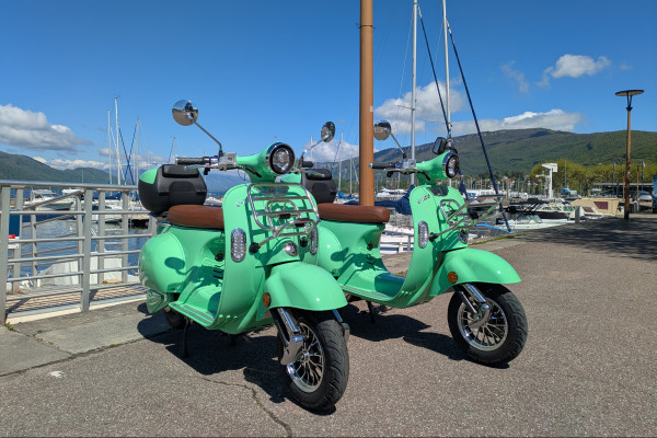 electric vespa tour Aix les Bains 