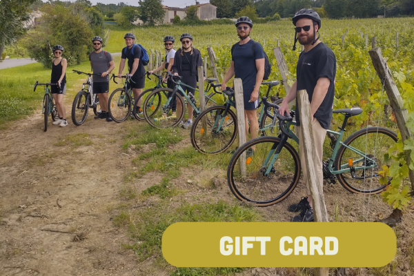 Gift card Gravel Explore - Bordeaux by Gravel bike (Wine tasting)
