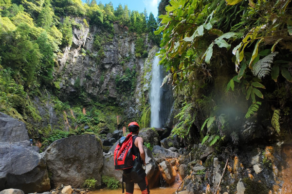 View from the bottom of the big waterfall