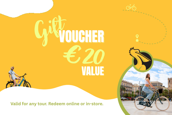 20 euros gift voucher for bike tours in Valencia