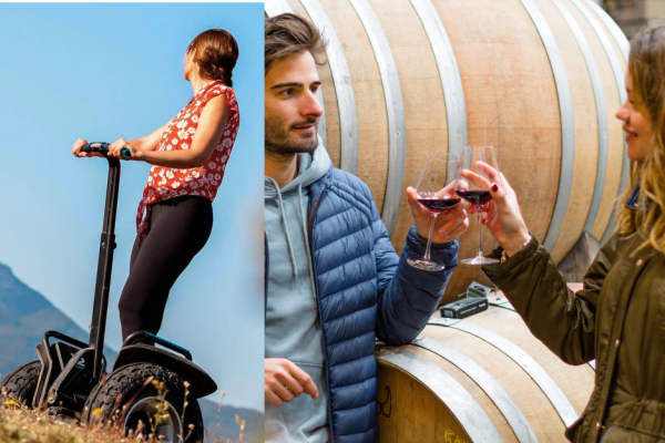 tast wine and segway 