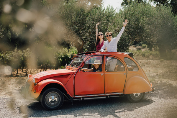 Wine Day in a 2CV or Van, Saint-Tropez
