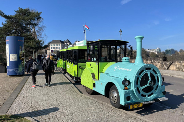 City Train in old town, Montée de Clausen