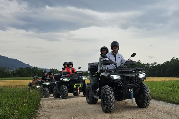 ATV adventure across open landscapes and gravel trails with breathtaking mountain views. A unique outdoor experience combining adrenaline, nature, and unforgettable scenery.