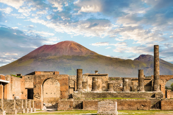 Step back in time and explore the legendary ruins of Pompeii, in the shadow of Mount Vesuvius.