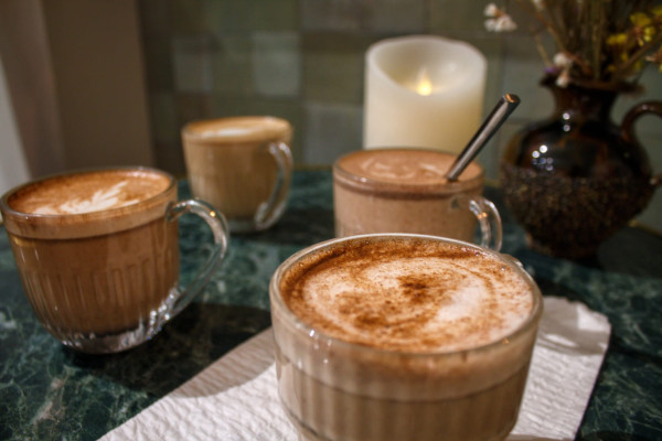 A seated coffee break with delicious hot and cold drinks.