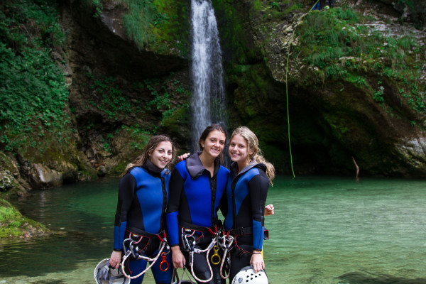 OUTdoor Slovenia Canyoning waterfal