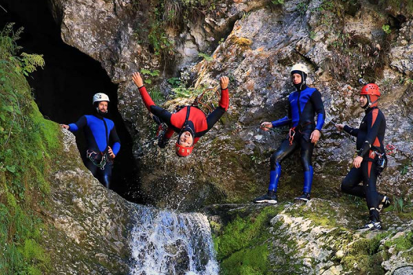 OUTdoor Slovenia Canyoning jump