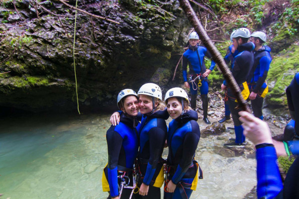 Canyoning with OUTdoor Slovenia