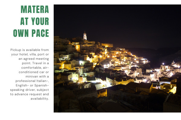 Private excursion to Matera from Salerno and the Amalfi Coast