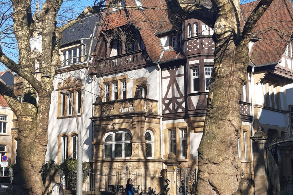 Beautiful houses in Foch avenue in Metz
