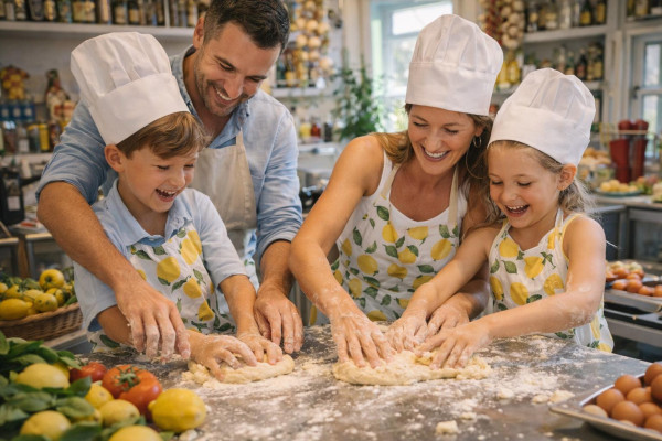 Cooking class in Positano with transfers and free time
