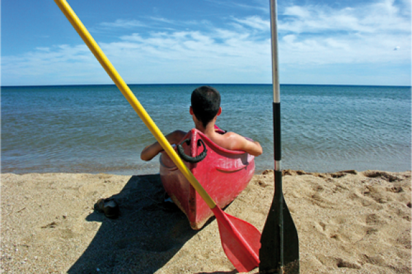 Canoe Kayak rental - Roquebrune sur Argens - Var - arrival at the sea