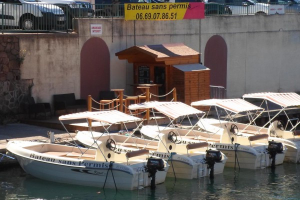 License-free boat rental - Base at Agay