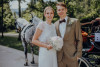 Hochzeitskutsche für Fotoshooting 