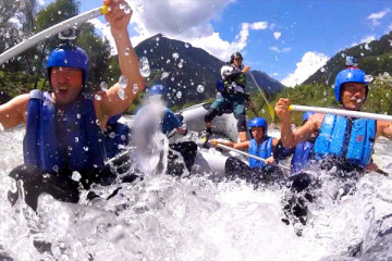 Wildwasser Rafting auf der Isel