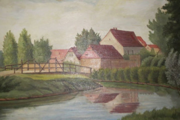 Das Gutshaus von Schleußig als Mittelpunkt des Dorfes.