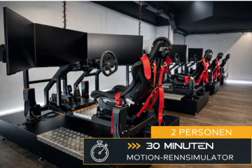 Motion-Rennsimulator Fahren (ab 2 Personen - 30 Minuten)