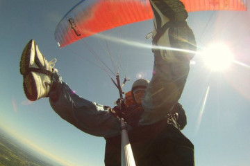 Gleitschirmfliegen an der Kampenwand