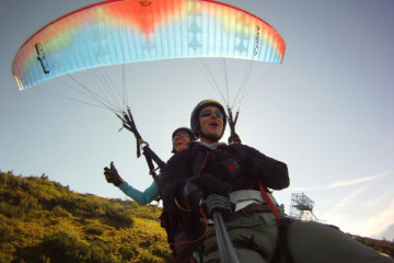 Tandemflug kurz nach dem Start